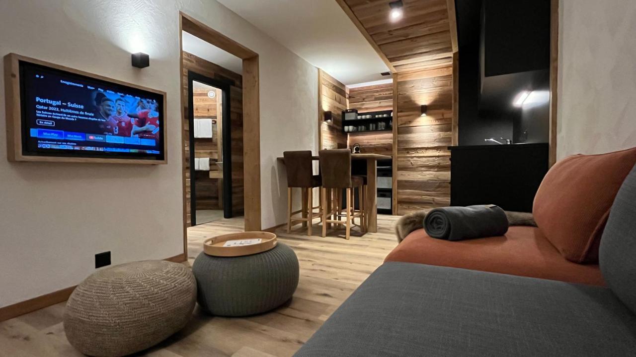 Les Cerfs - Appartement & Studio - Anzère Exteriér fotografie
