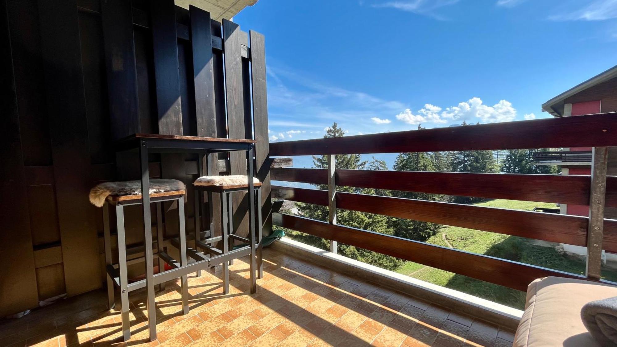Les Cerfs - Appartement & Studio - Anzère Exteriér fotografie